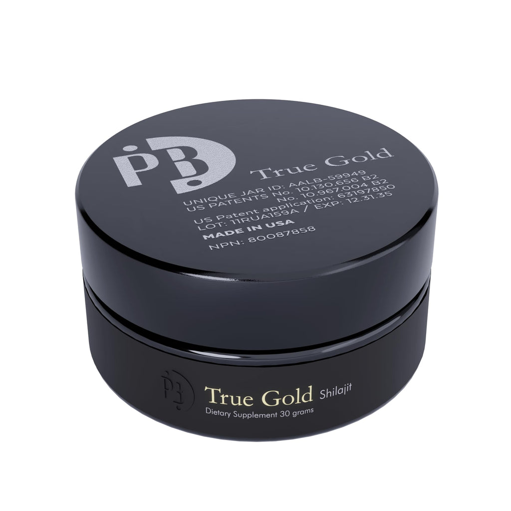 Pürblack Live Resin Pure Gold Shilajit – Organic Shilajit with 80+ Minerals | USA Made, 60 Servings