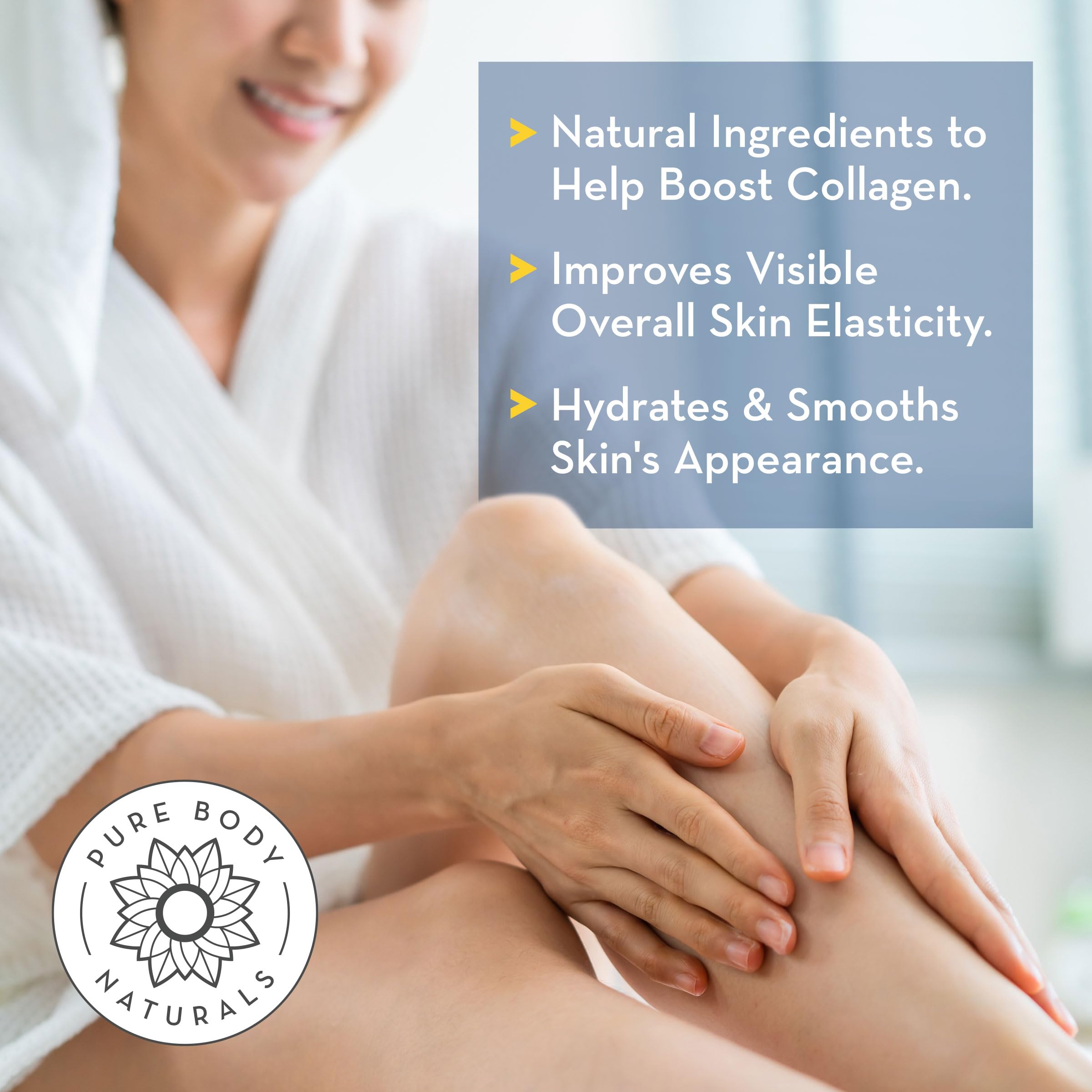 Pure Body Naturals Anti Cellulite Massage Oil – 8 oz | Natural Cellulite Remover for Legs & Thighs | Vegan, Made in USA