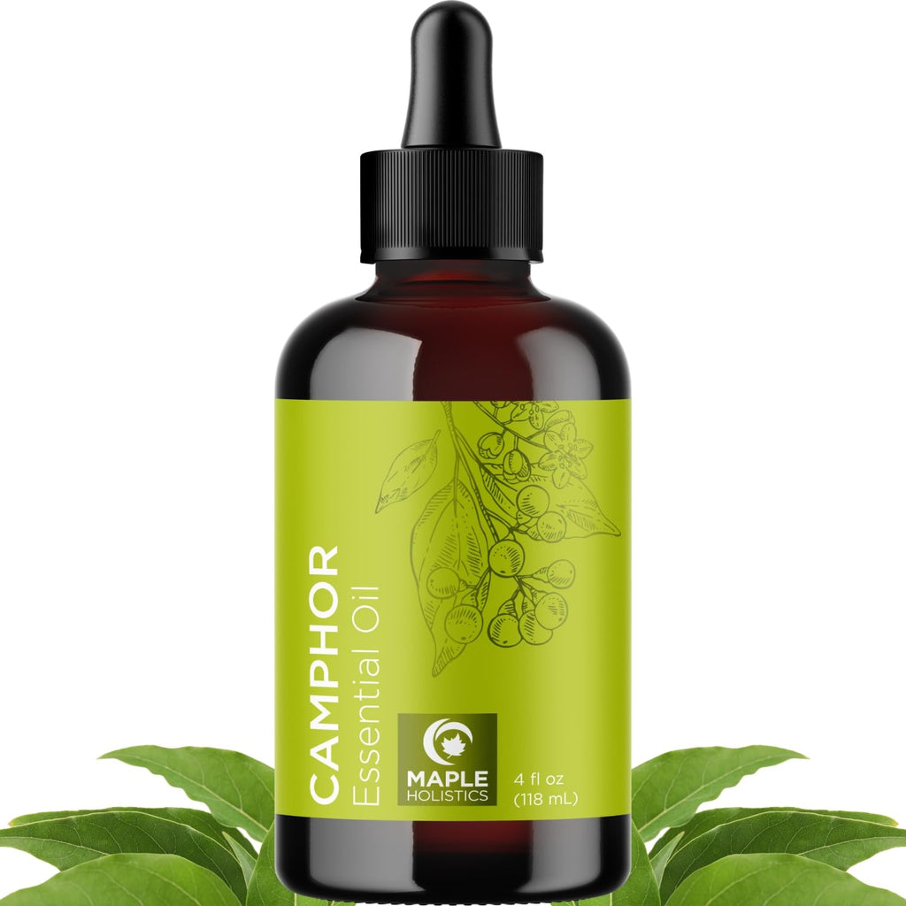 Pure Camphor Essential Oil 4 oz – 100% Pure for Aromatherapy & DIY