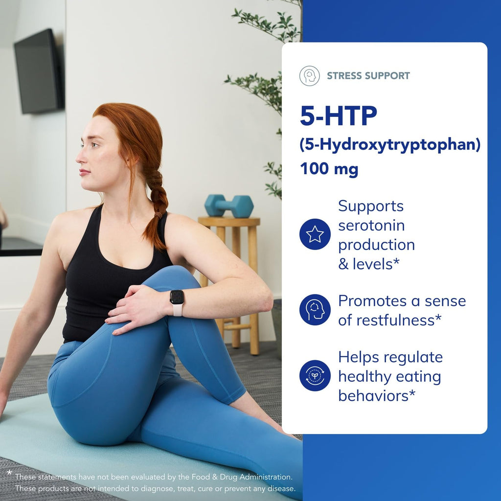 Pure Encapsulations 5-HTP 100 mg | Brain Health, Sleep & Appetite Support | Gluten Free & Non-GMO | 180 Capsules