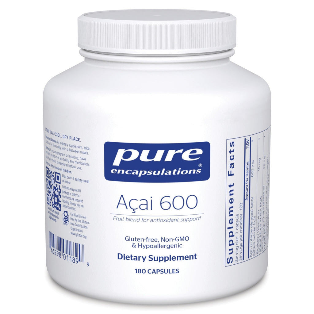 Pure Encapsulations Acai 600 | Berry Supplement for Antioxidants, Fiber & Immune Support | 180 Capsules