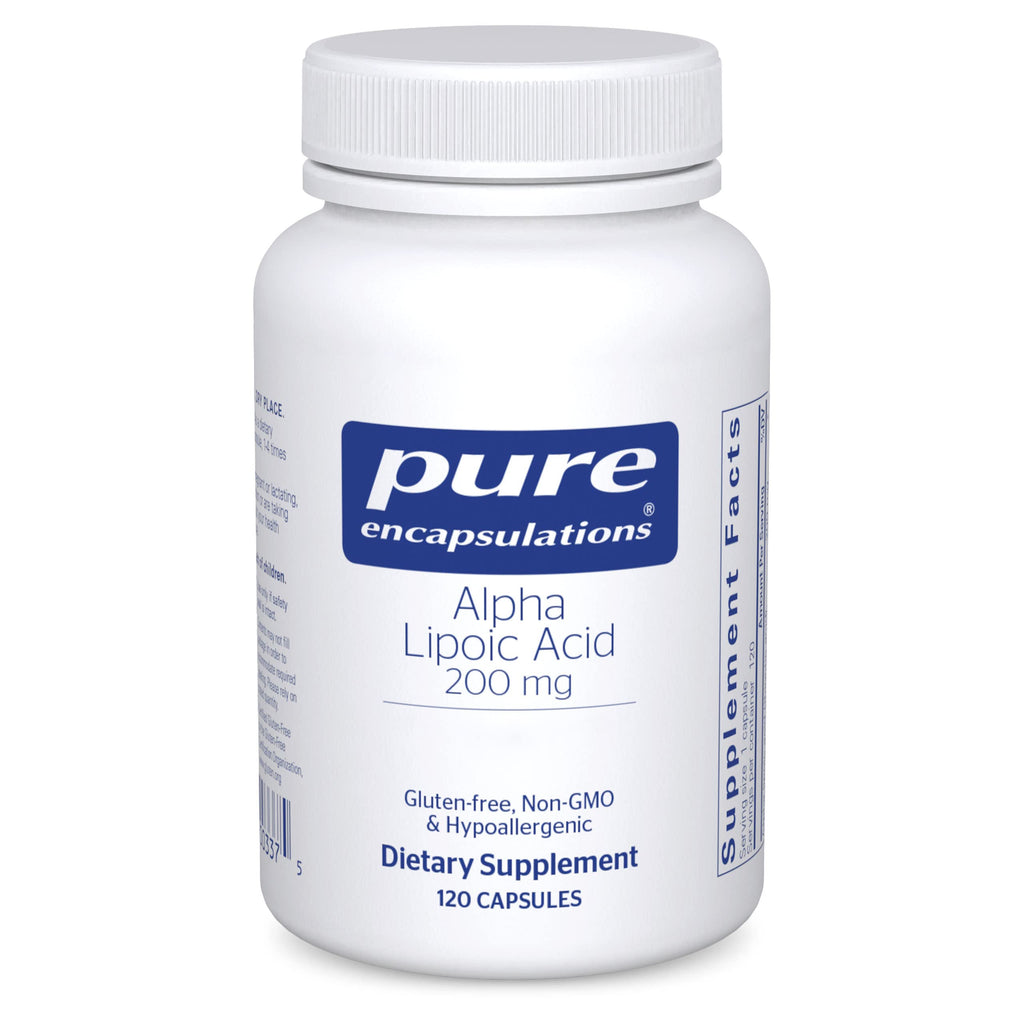Pure Encapsulations Alpha Lipoic Acid 200 mg — 120 Capsules | Liver & Nerve Support (Vegan, Non-GMO)