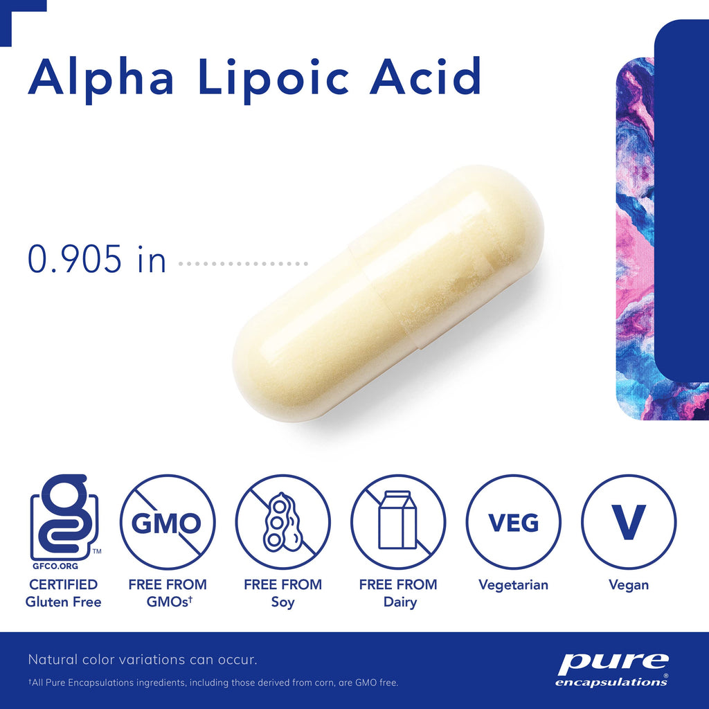 Pure Encapsulations Alpha Lipoic Acid 600 mg - Antioxidant & Nerve Support, 120 capsules