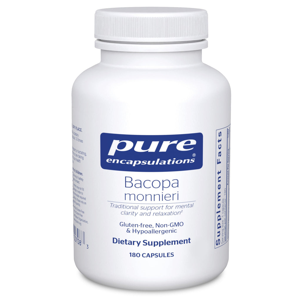Pure Encapsulations Bacopa Monnieri | Brain Support, Memory & Focus | 180 Capsules