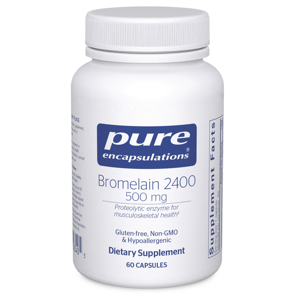 Pure Encapsulations Bromelain 2400 500 mg – Digestive & Joint Support (60 Caps)
