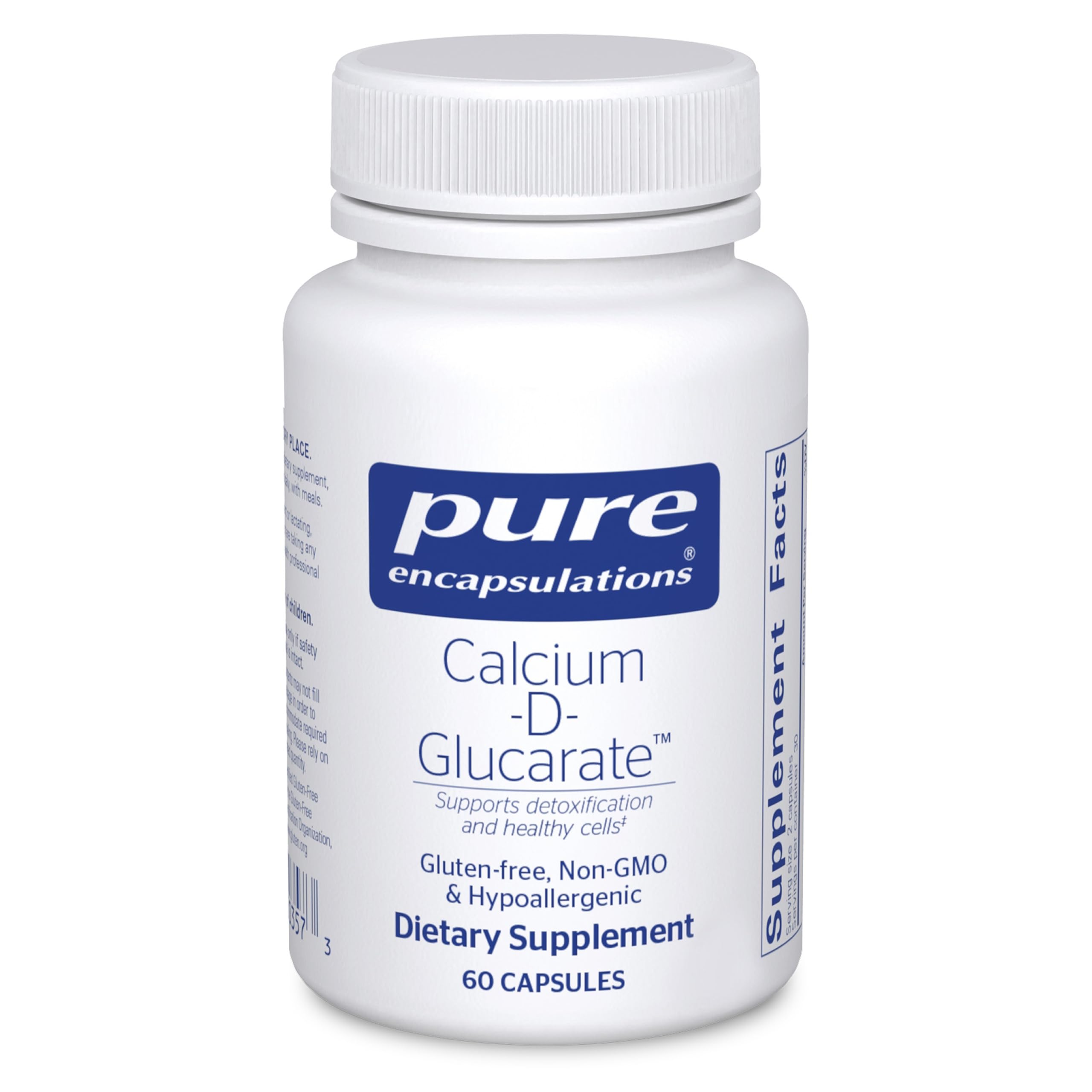 Pure Encapsulations Calcium-D-Glucarate | Cellular Health Support for Liver, Lungs, Breast & Colon | 60 Capsules