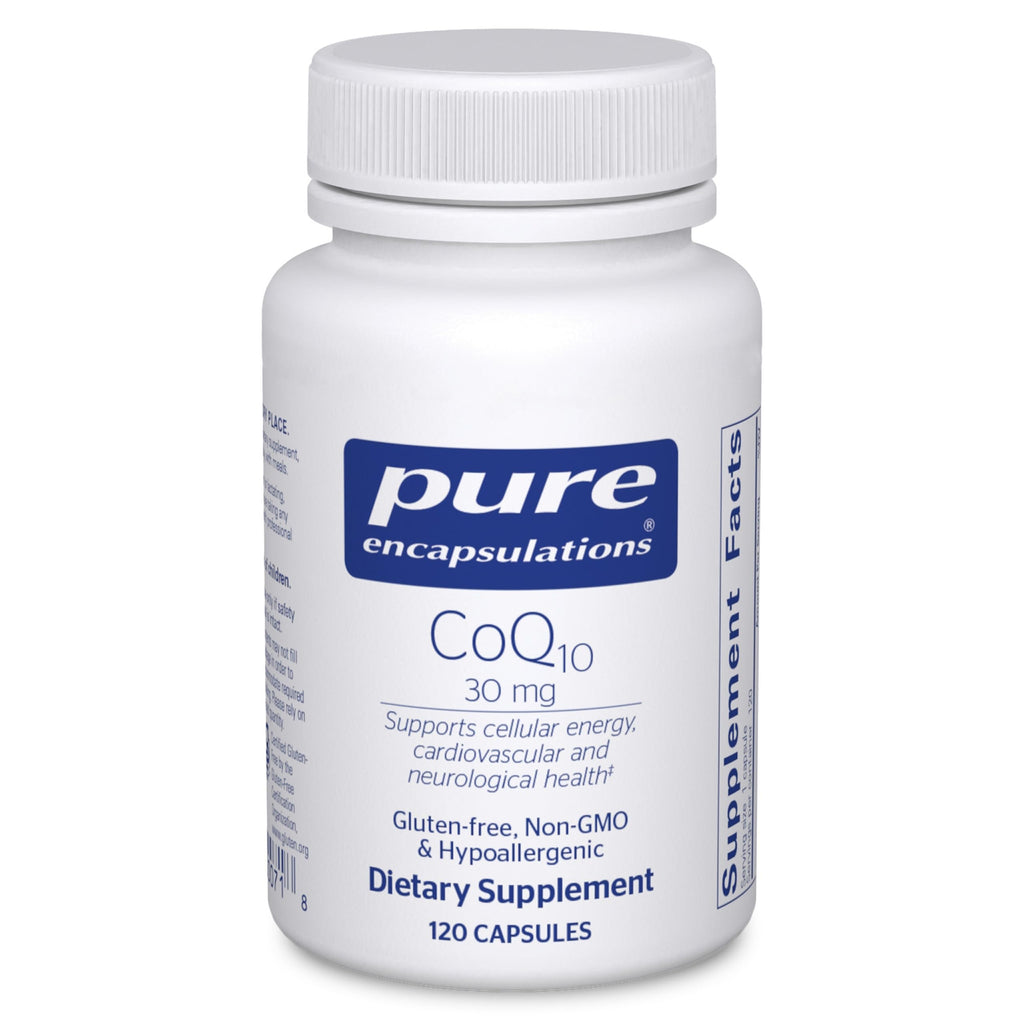 Pure Encapsulations CoQ10 30 mg | Coenzyme Q10 Supplement for Energy, Antioxidant & Cardiovascular Support | 120 Capsules