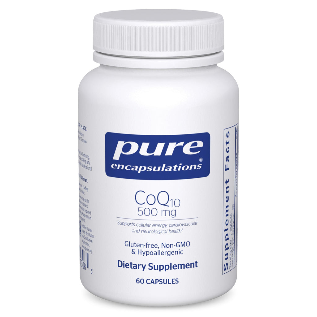Pure Encapsulations CoQ10 500 mg — Energy, Brain & Cardiovascular Support | 60 Capsules