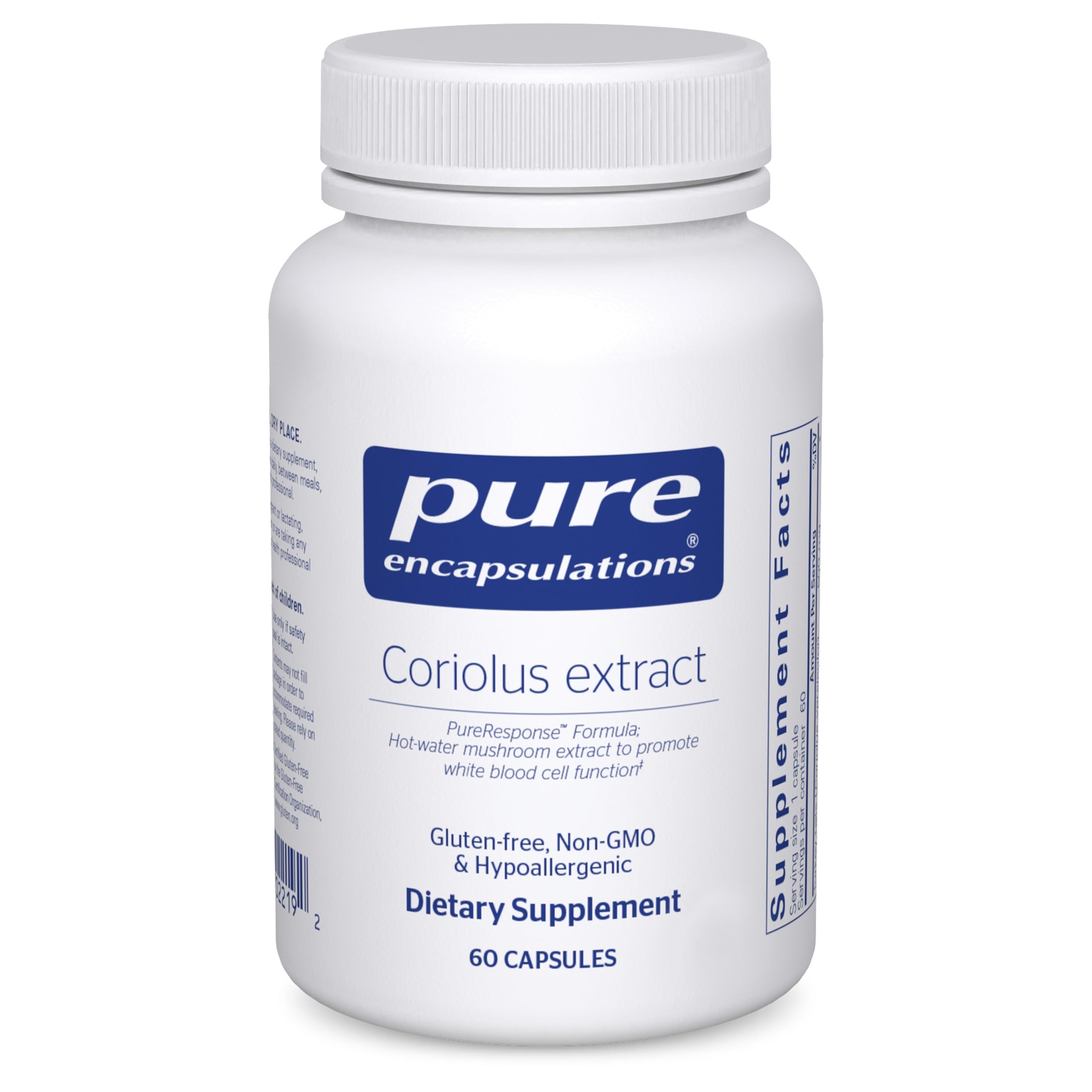 Pure Encapsulations Coriolus Extract | May Support White Blood Cell Function* | 60 Capsules