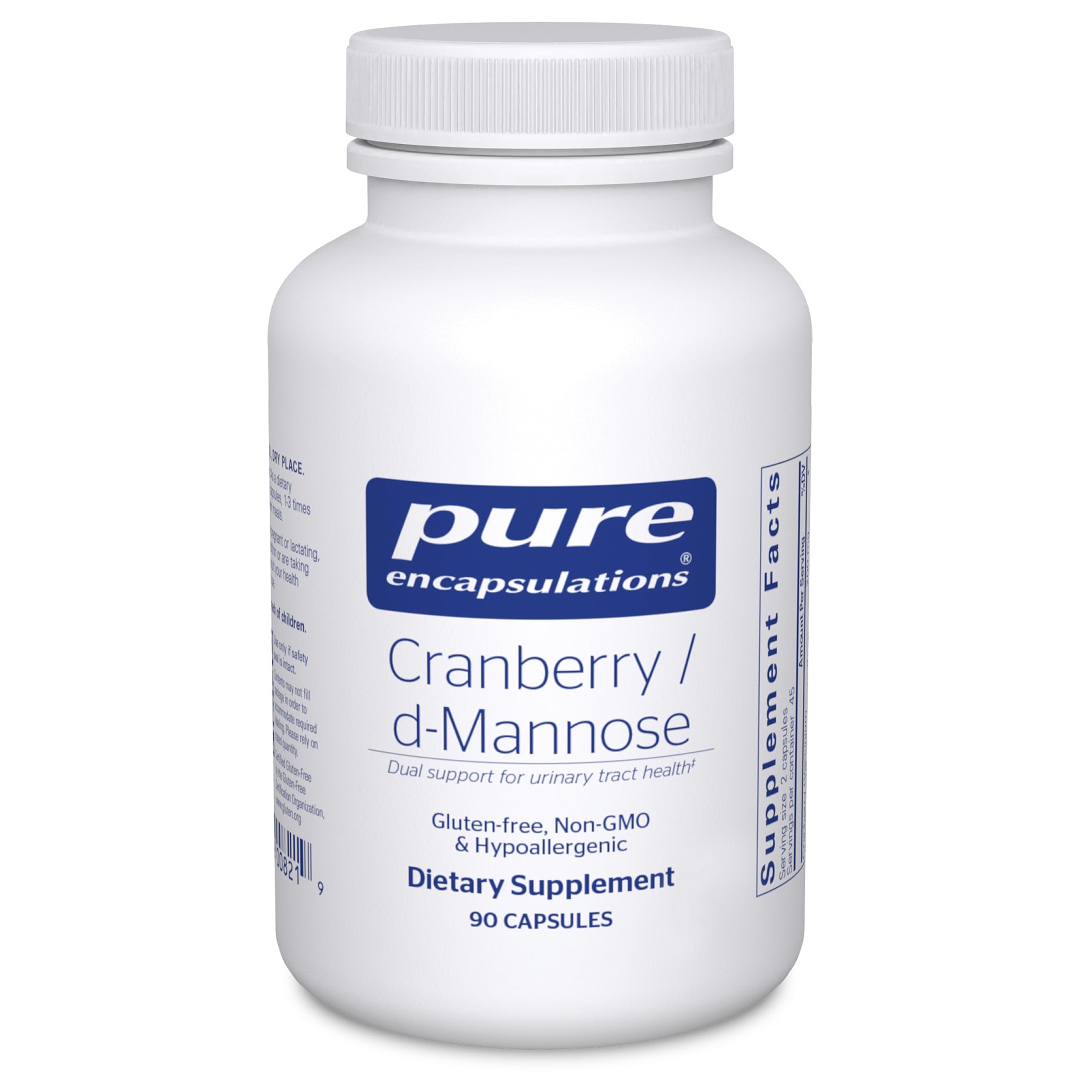 Pure Encapsulations Cranberry D-Mannose - Supports Urinary Tract Health - Vegan & Non-GMO - 90 Capsules