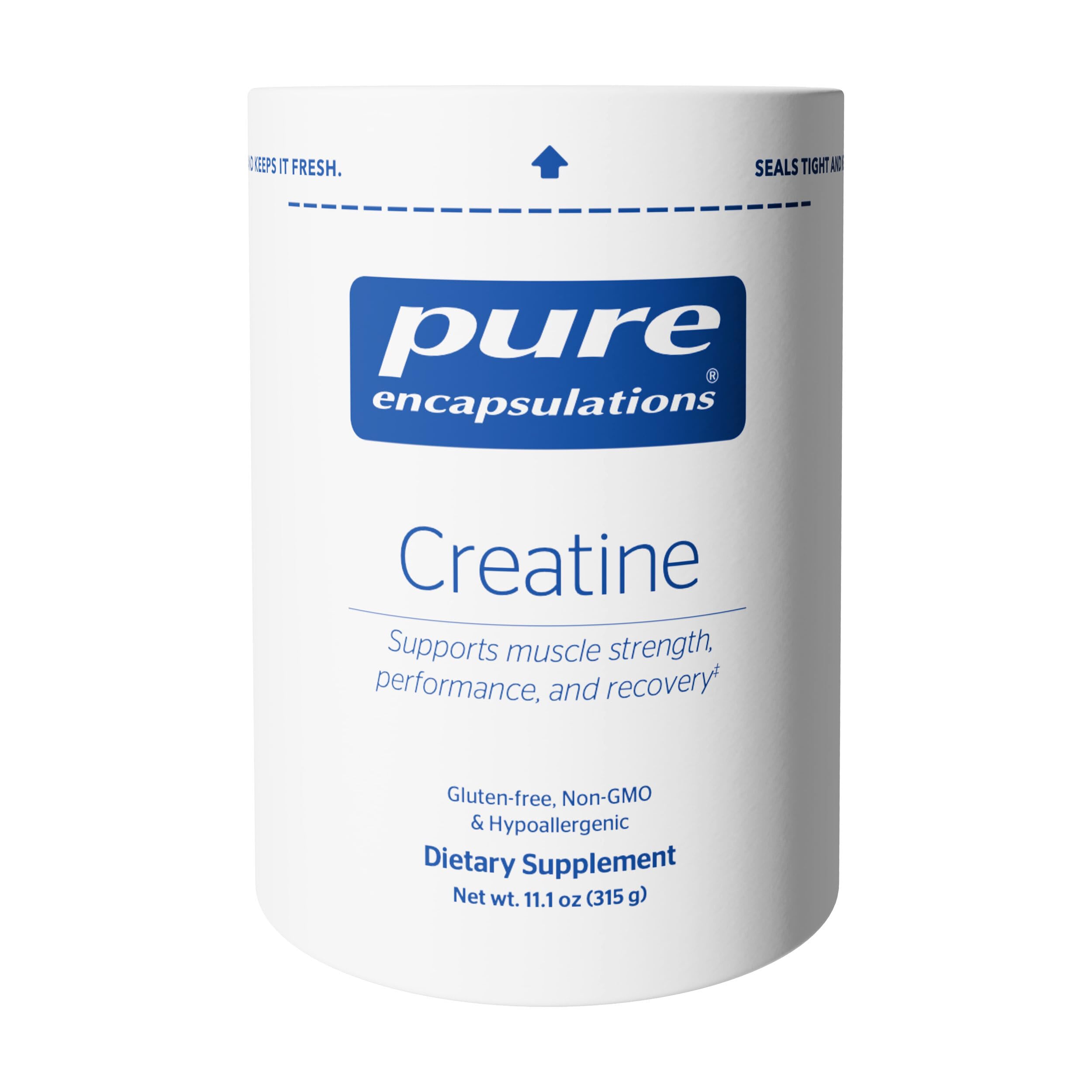 Pure Encapsulations Creatine – Muscle Strength & Recovery (315 g, 60 Servings)
