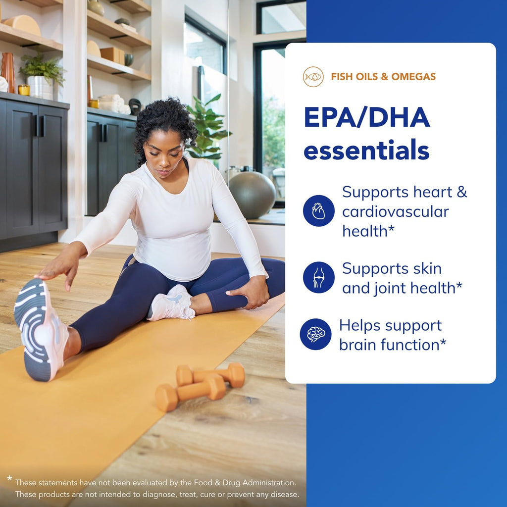 Pure Encapsulations EPA/DHA Essentials – Premium Fish Oil with EPA & DHA for Heart, Brain & Joints – 180 Softgels