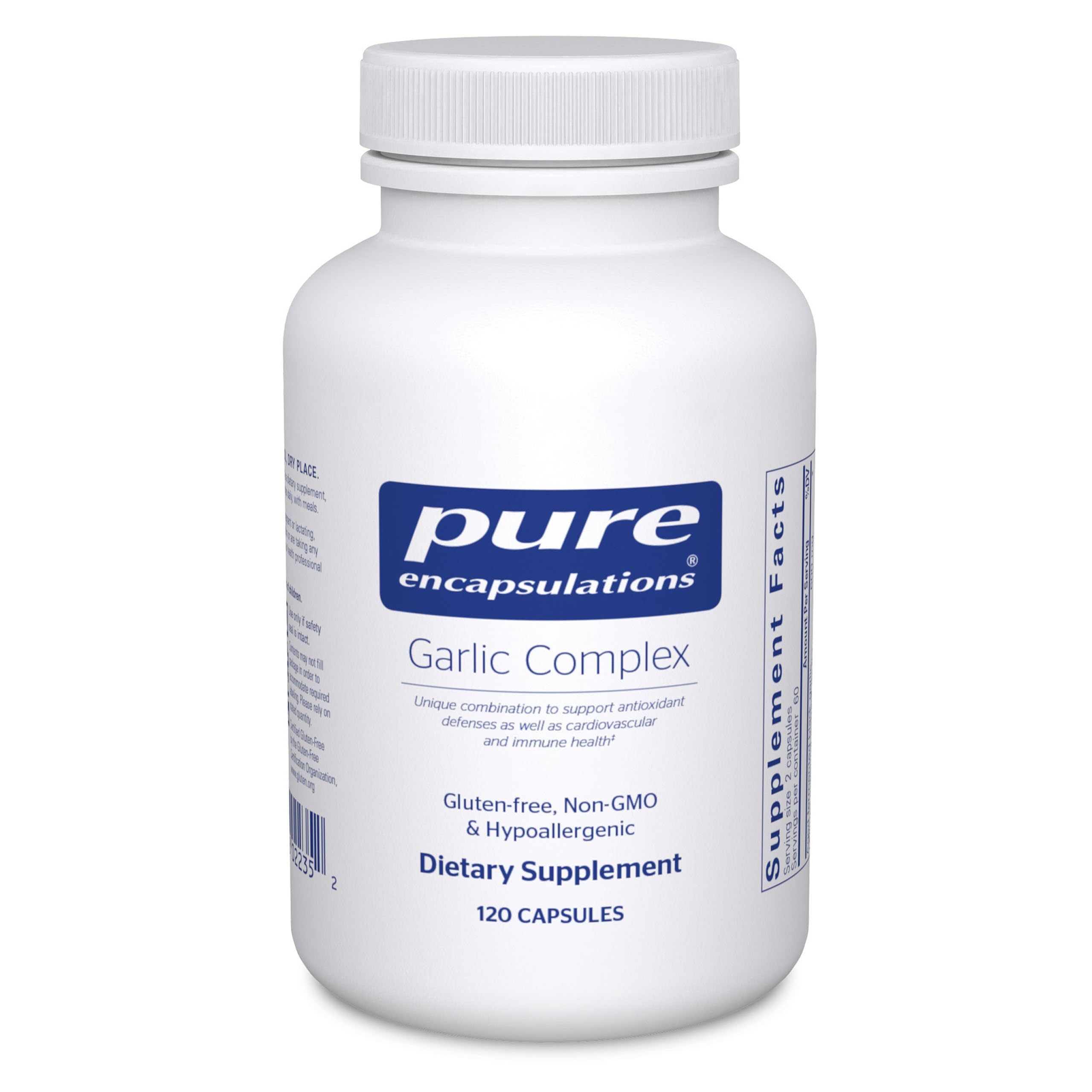 Pure Encapsulations Garlic Complex – Antioxidant, Immune & Cardiovascular Support | 120 Capsules