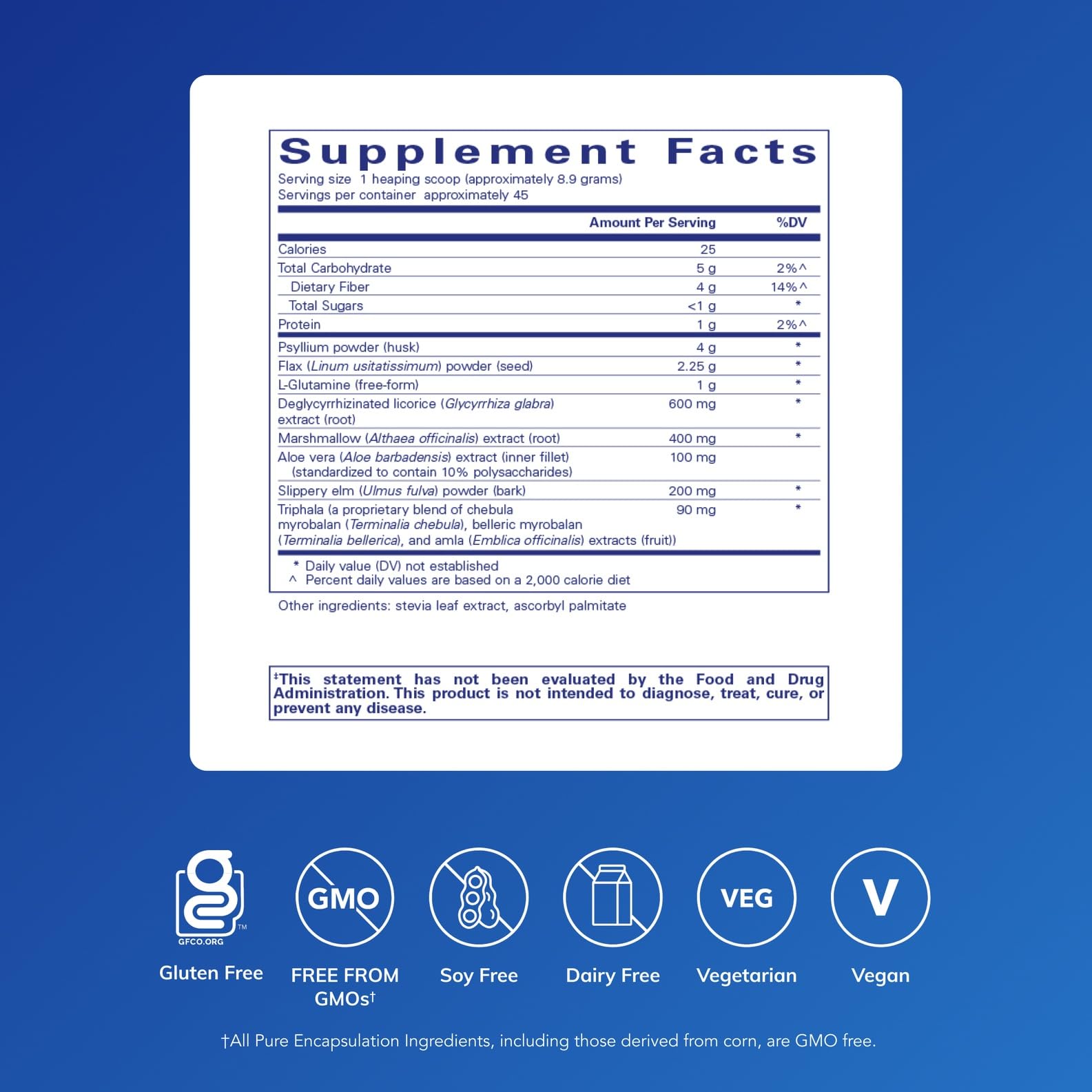 Pure Encapsulations G.I. Fortify – Supports GI Function, Microflora Balance & Cellular Health | Slippery Elm Bark