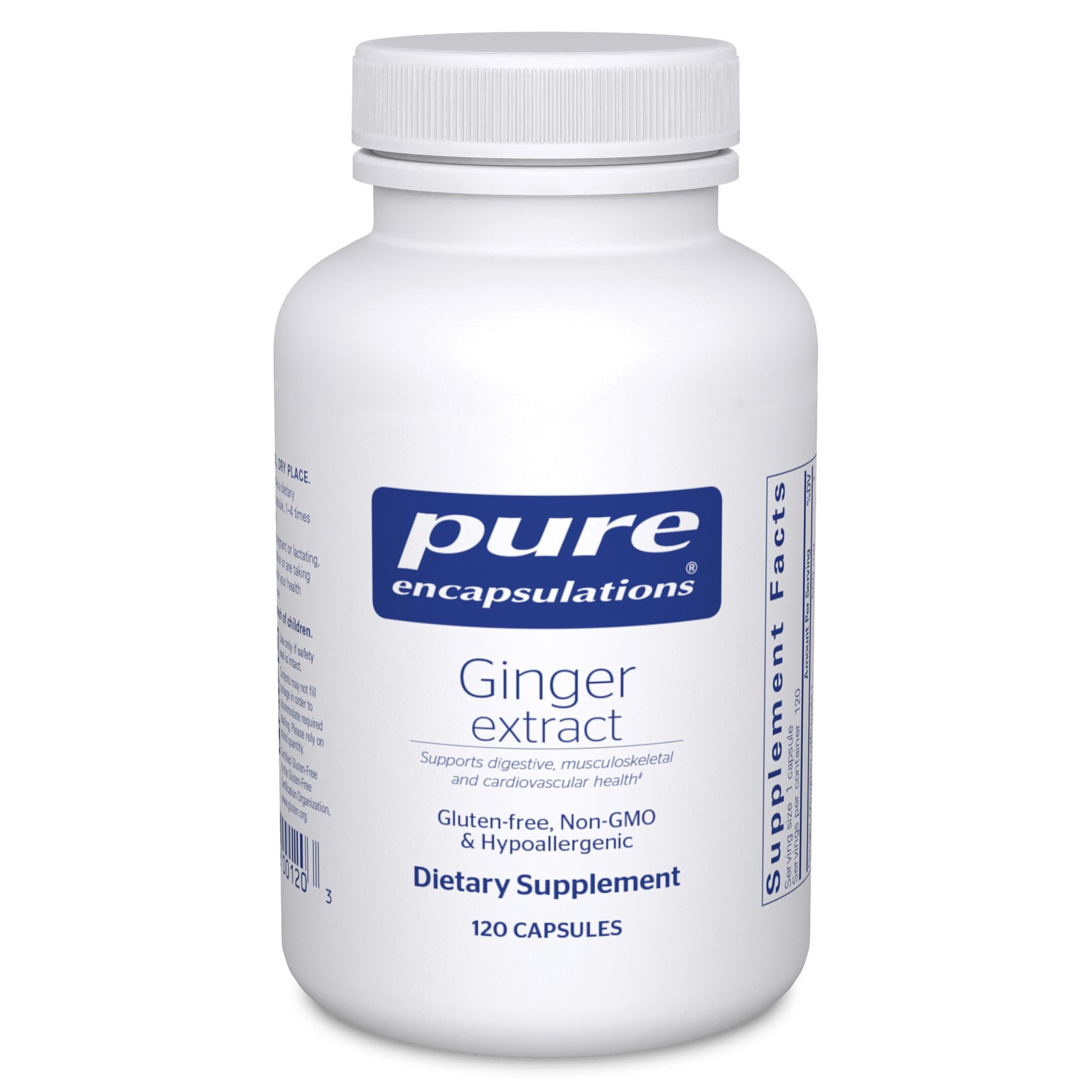 Pure Encapsulations Ginger Extract | Digestive, Cardiovascular & Musculoskeletal Support | 120 Capsules