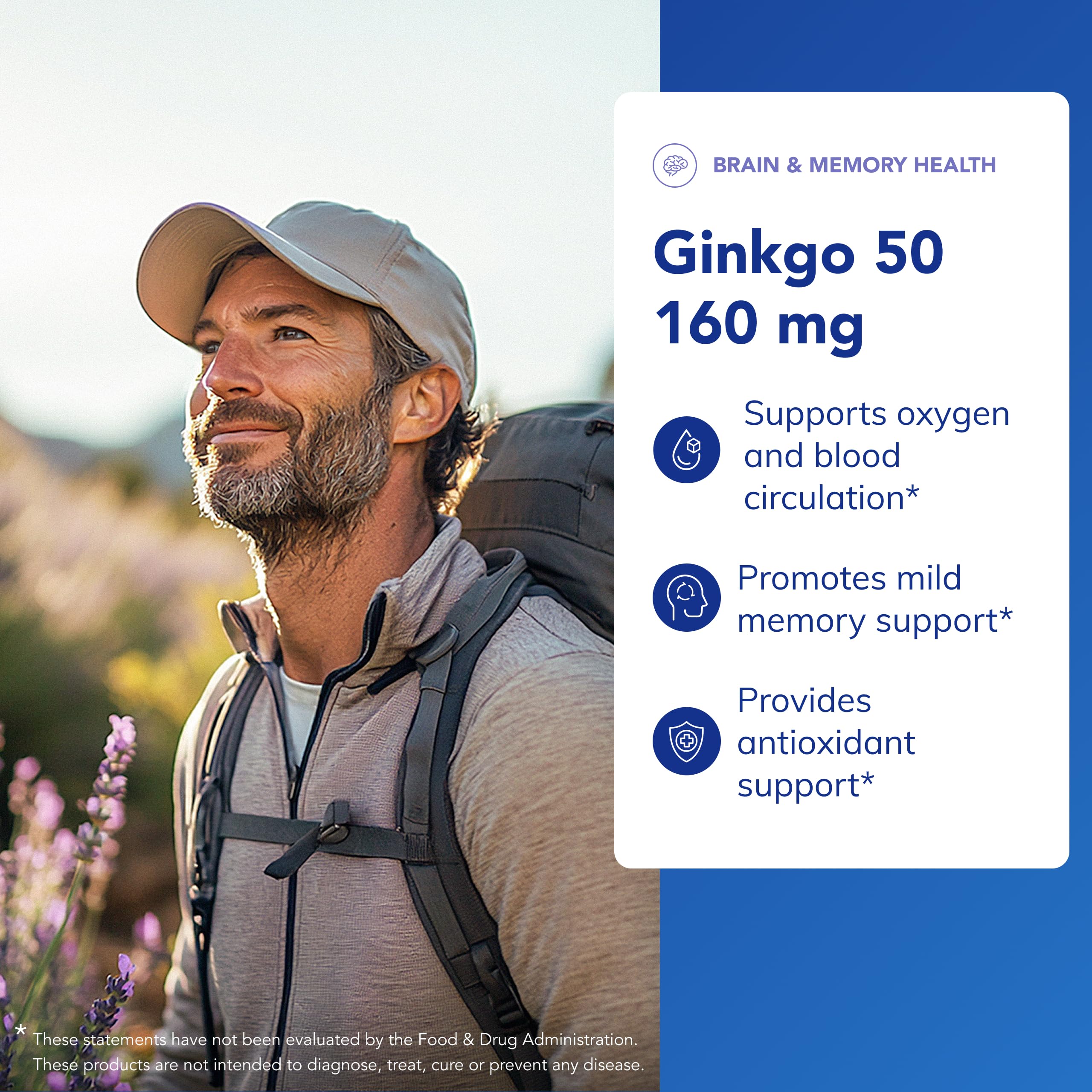 Pure Encapsulations Ginkgo 50 160 mg | Ginkgo Biloba for Brain & Circulation | 120 Capsules