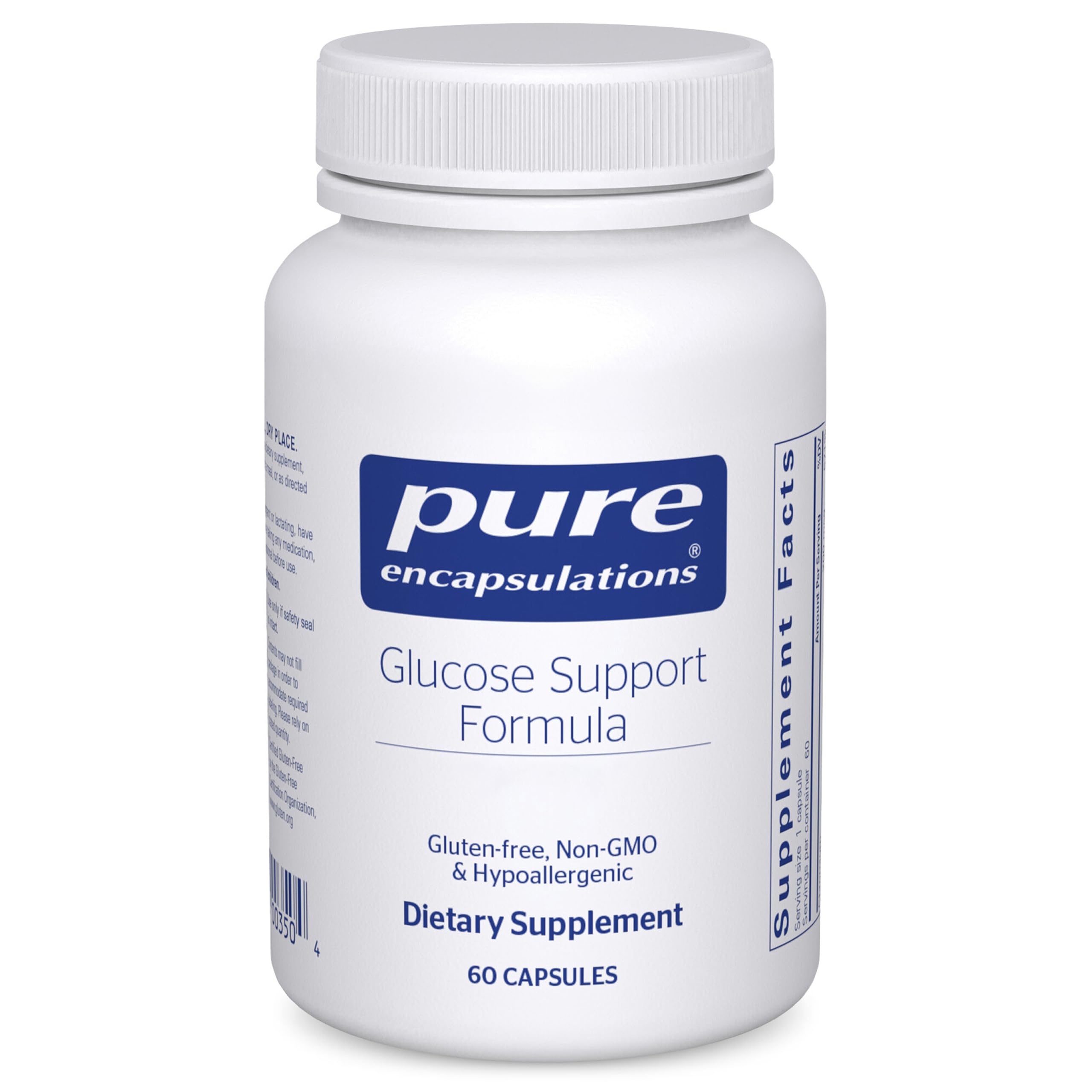 Pure Encapsulations Glucose Support Formula | Hypoallergenic Supplement Supports Healthy Pancreas Function and Carbohydrate Metabolism | 60 Capsules