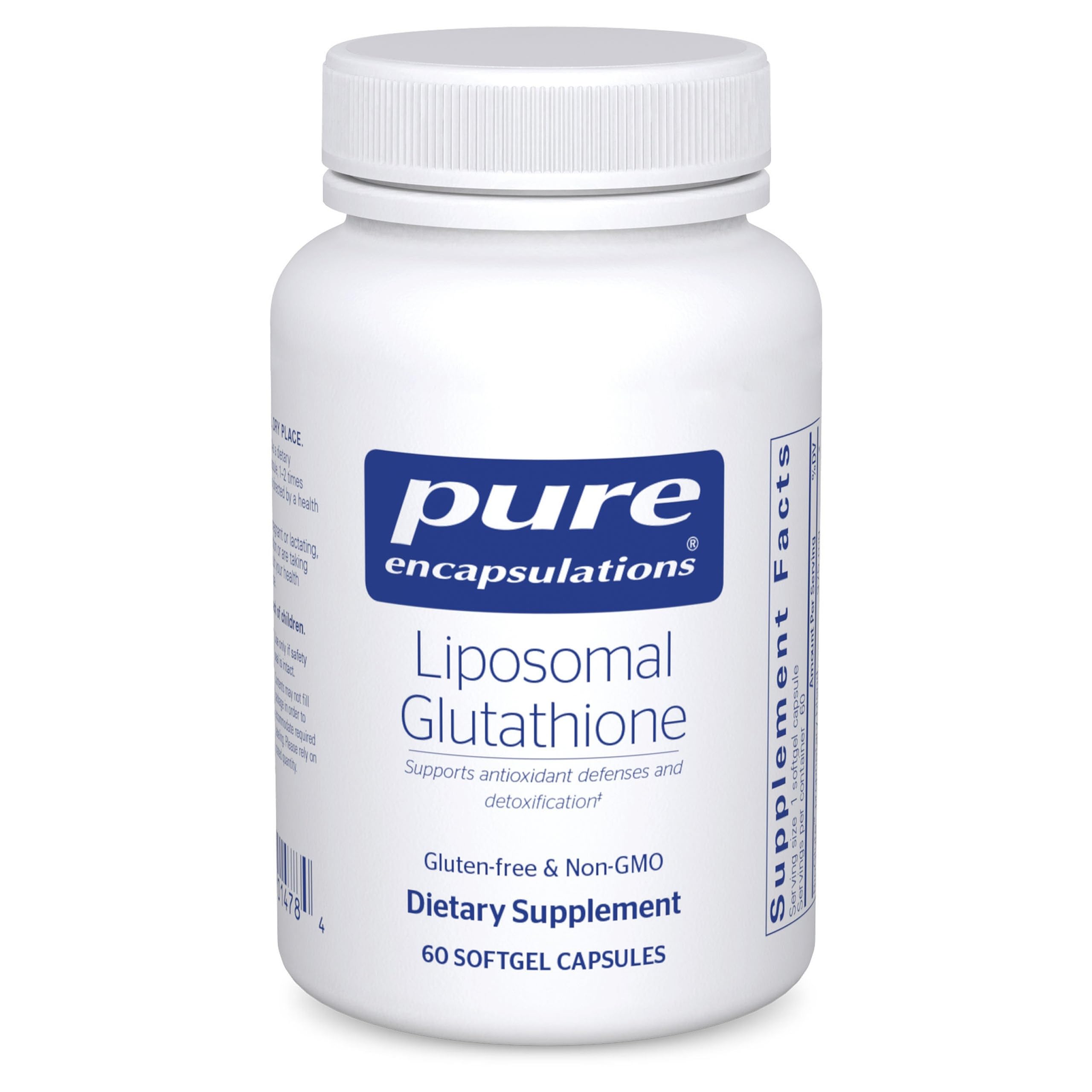 Pure Encapsulations Liposomal Glutathione – Immune Support & Liver Detox* | Setria Glutathione, Non-GMO, 60 Softgels