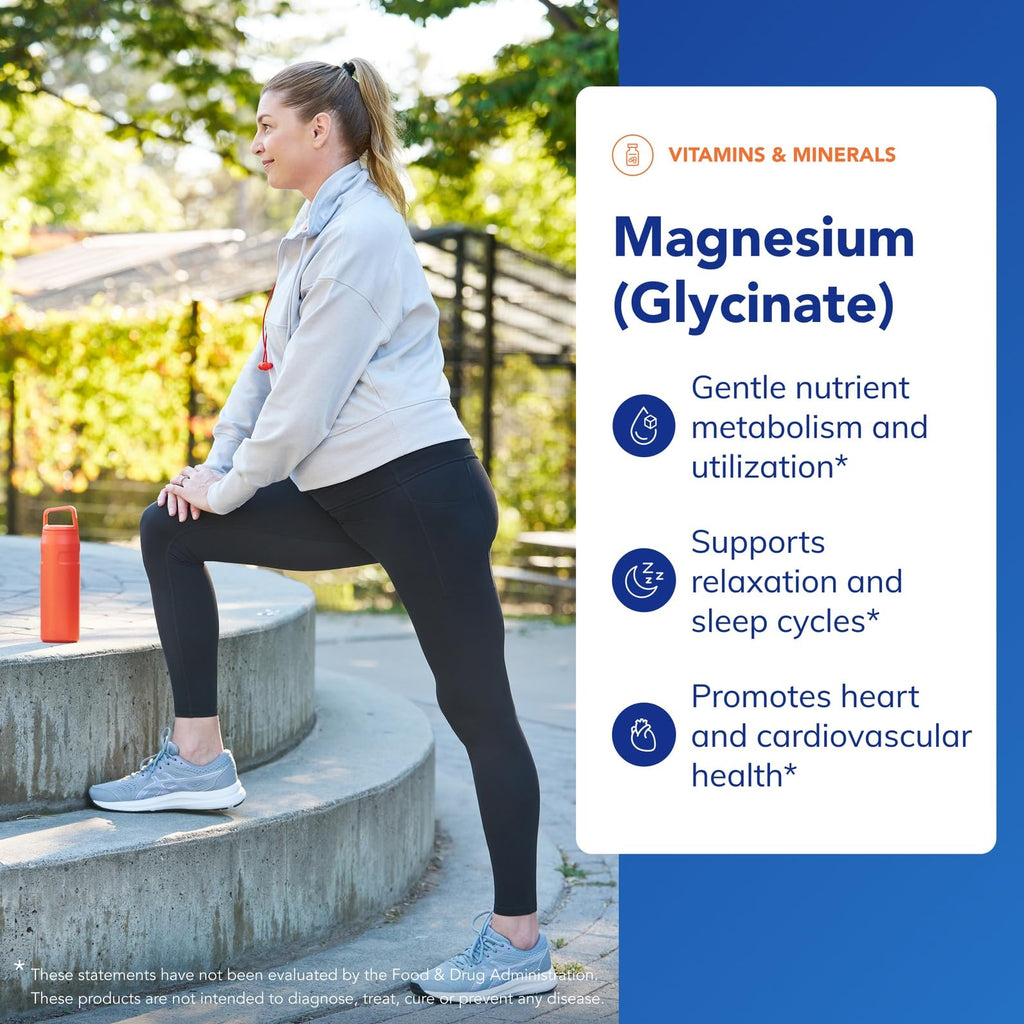 Pure Encapsulations Magnesium Glycinate 90 Capsules | Stress Relief, Sleep & Heart Health