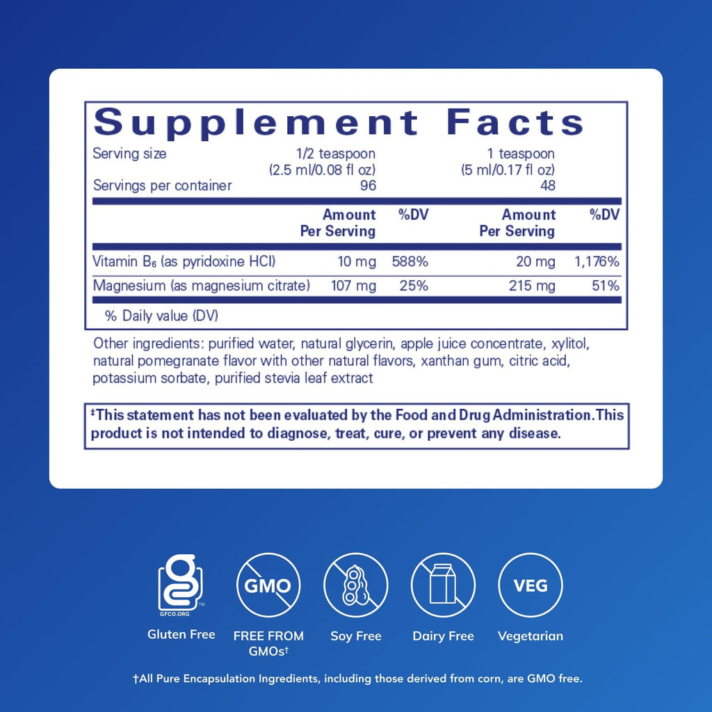 Pure Encapsulations Magnesium Liquid – Hypoallergenic Magnesium Glycinate for Musculoskeletal & Cardiometabolic Support | 8.1 fl oz
