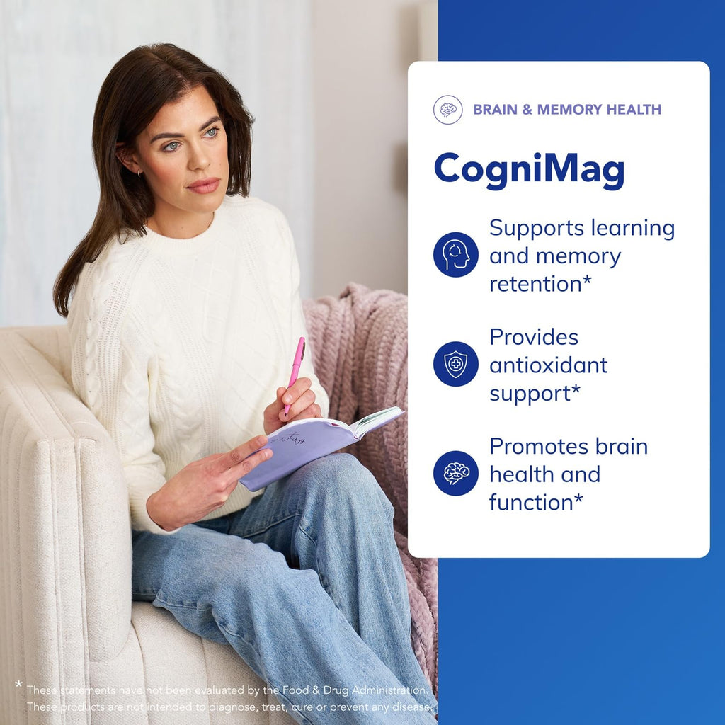 Pure Encapsulations CogniMag 120's – Magnesium-L-Threonate with Magtein & Polyphenol Blend