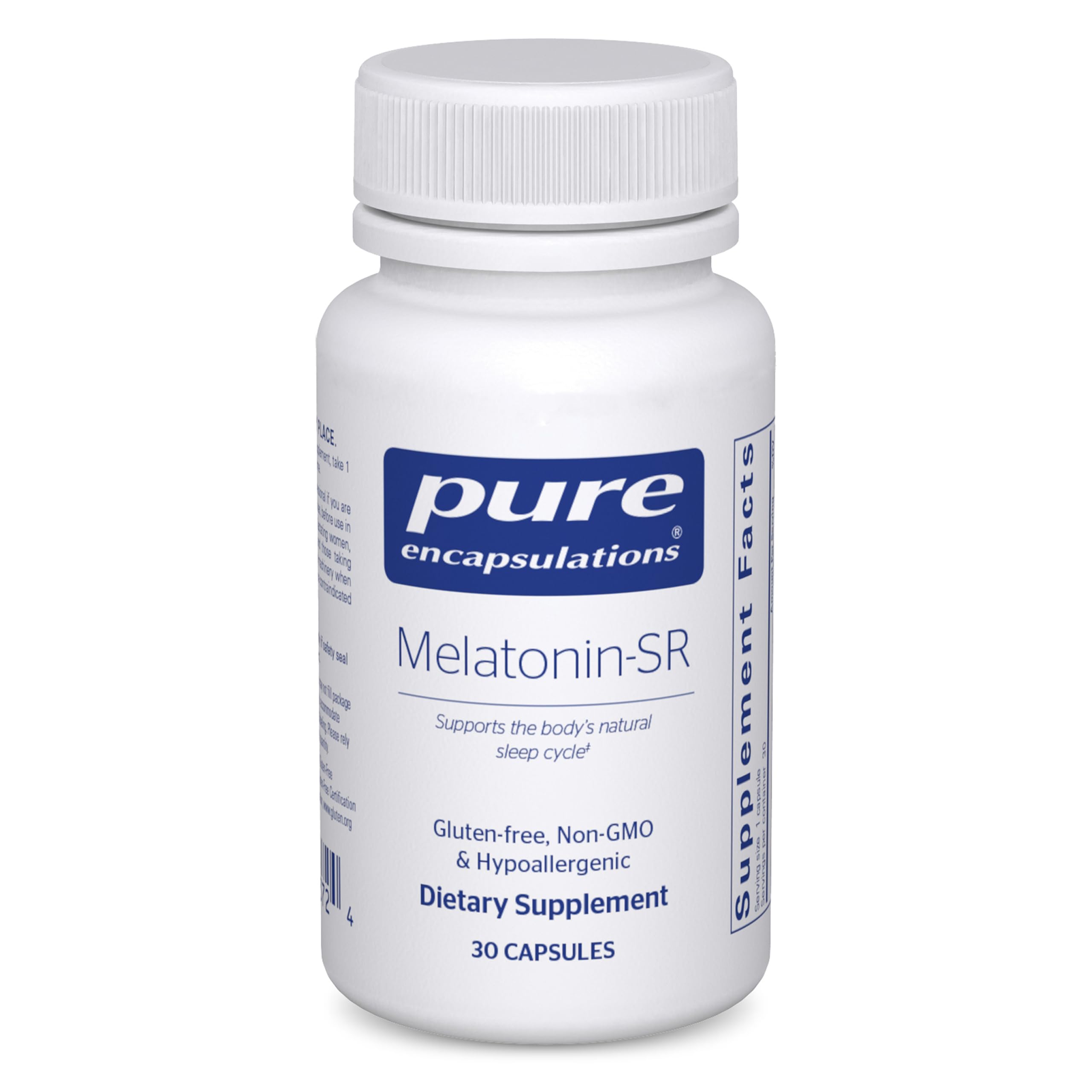 Pure Encapsulations Melatonin-SR – Extended Release Sleep Support (Gluten Free & Vegan) – 30 Capsules