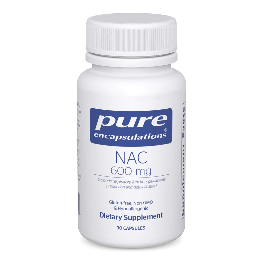 NAC 600 mg – Pure Encapsulations N-Acetyl Cysteine for Lung Health & Immune Support | 30 Capsules