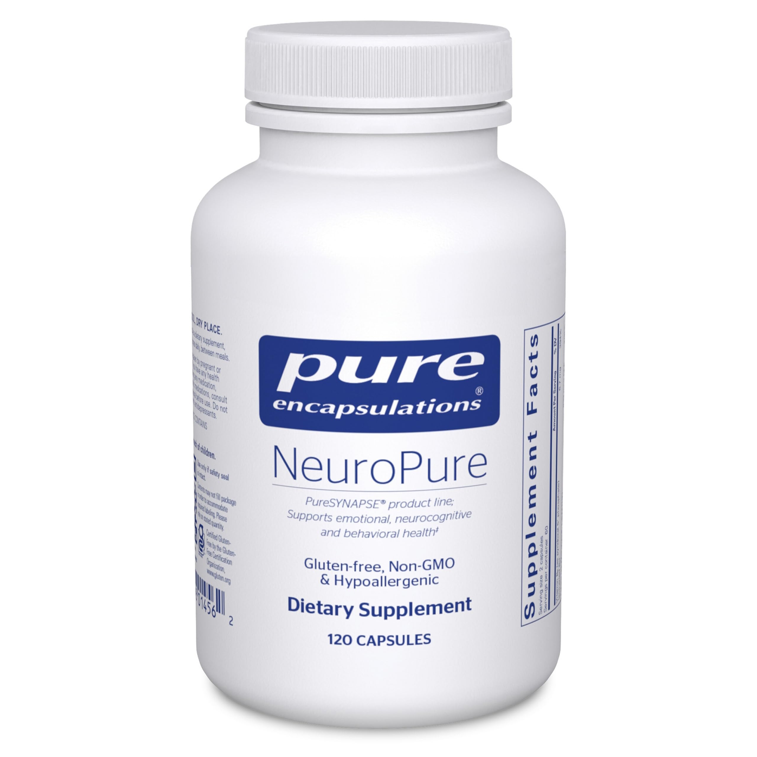 Pure Encapsulations NeuroPure | Hypoallergenic Calm & Stress Support | 120 Capsules