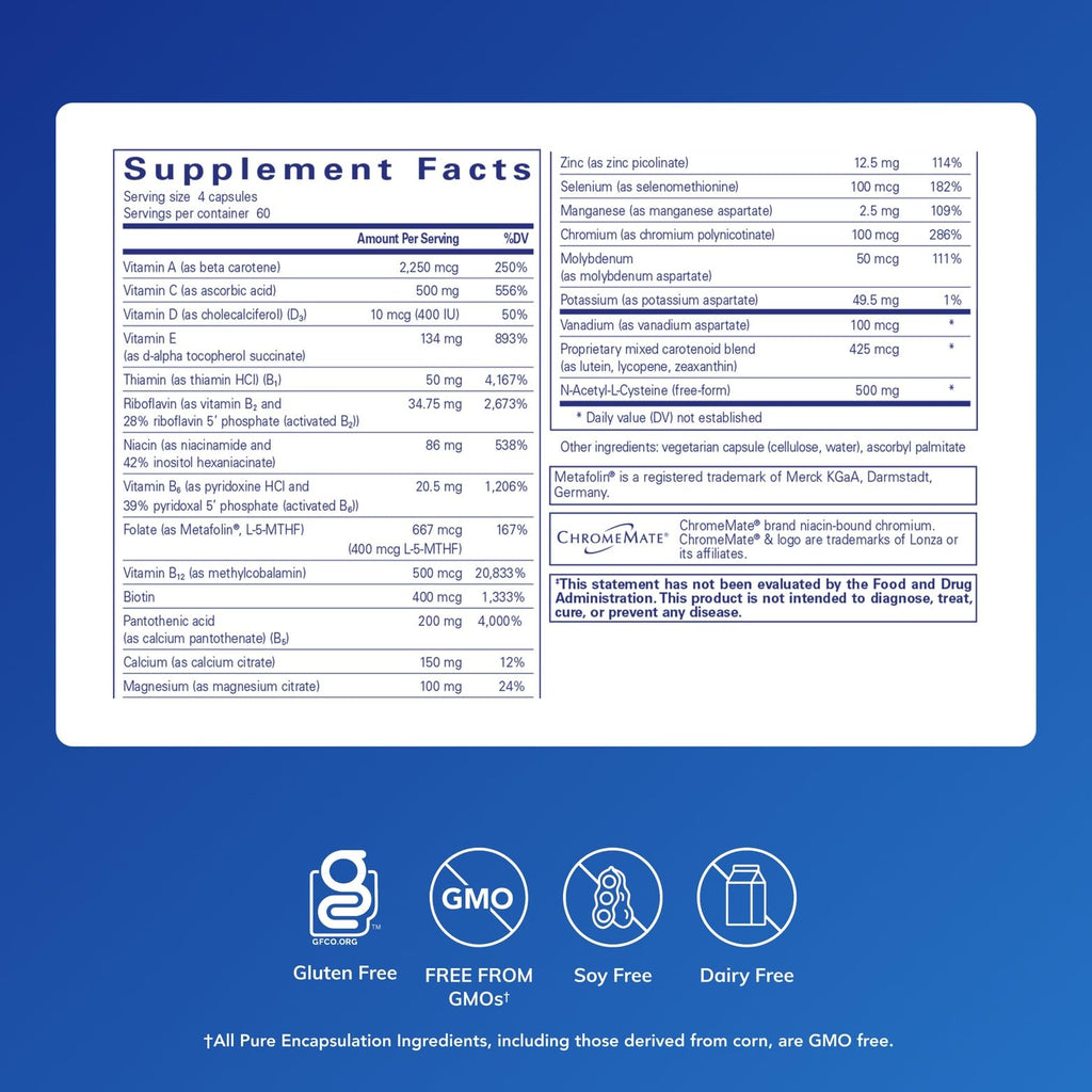 Pure Encapsulations Nutrient 950 with NAC | Immune Support & Daily Wellness | 240 Capsules