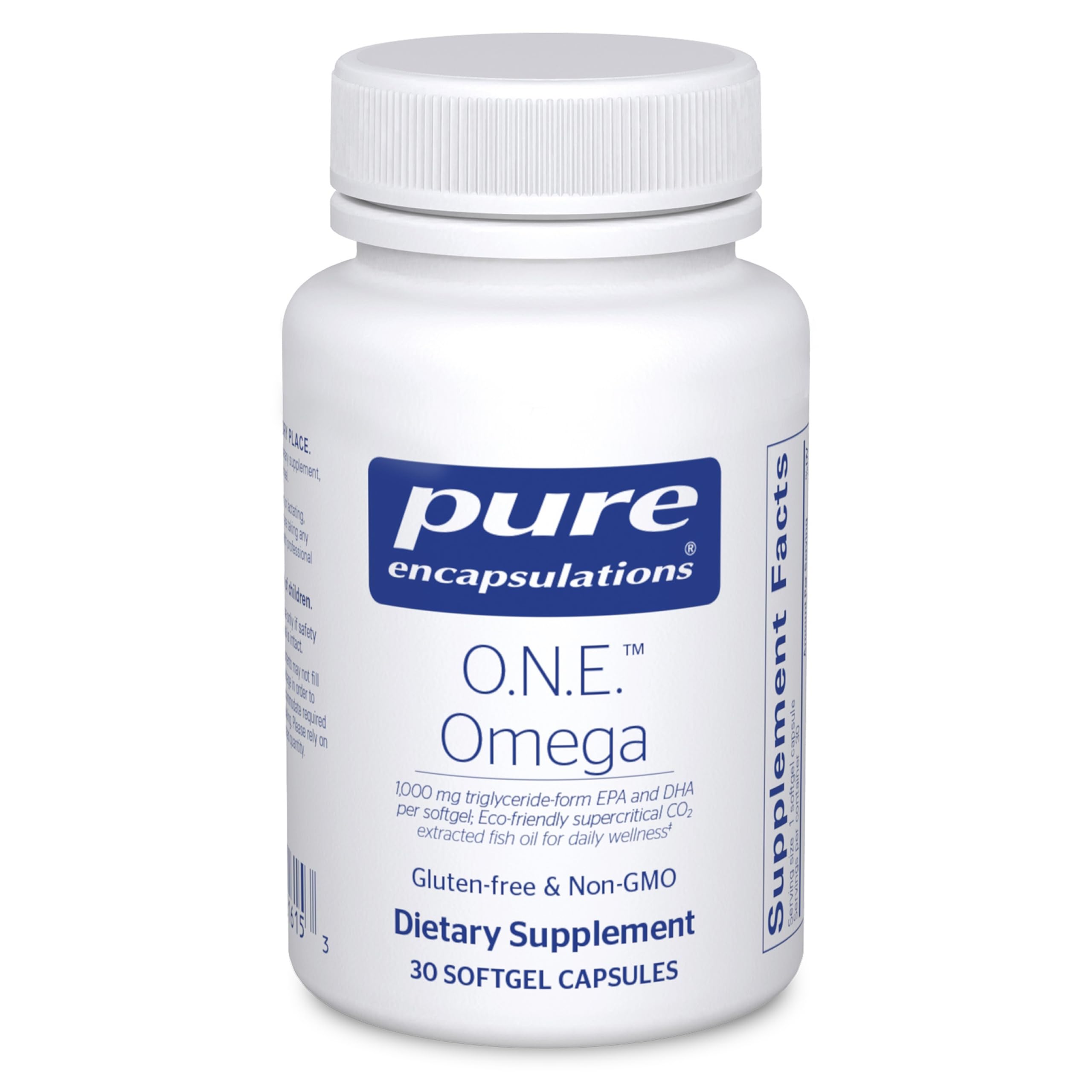 Pure Encapsulations O.N.E. Omega – All-in-One Fish Oil with EPA & DHA, 30 Softgel Capsules