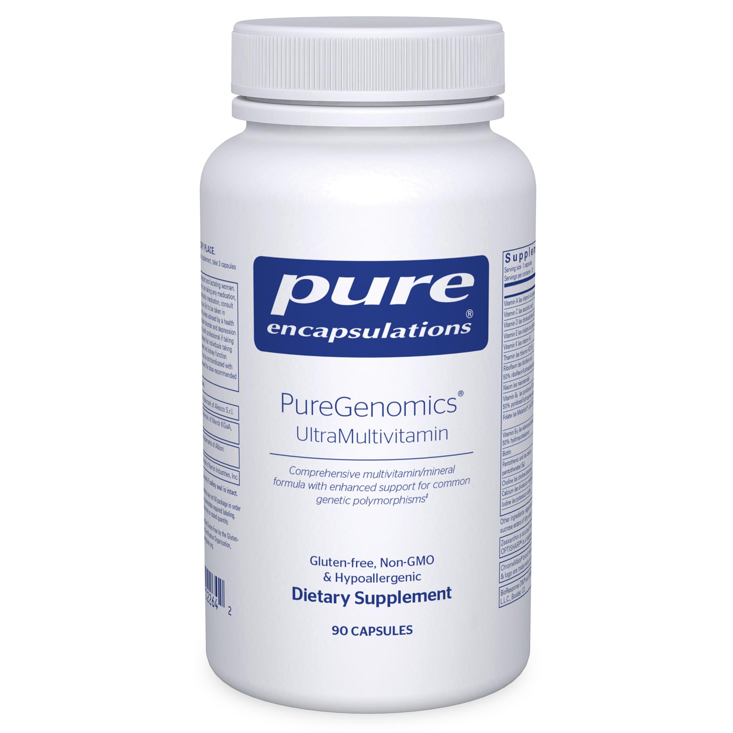 Pure Encapsulations PureGenomics UltraMultivitamin | Genetic Variants Support | 90 Capsules