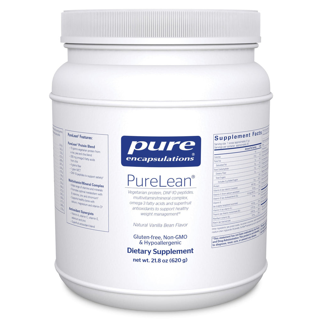 Pure Encapsulations PureLean Protein | Multivitamin/Mineral Complex, Omega-3 Fatty Acids & Superfruit Antioxidants | 21.8 oz Natural Vanilla Bean Flavor