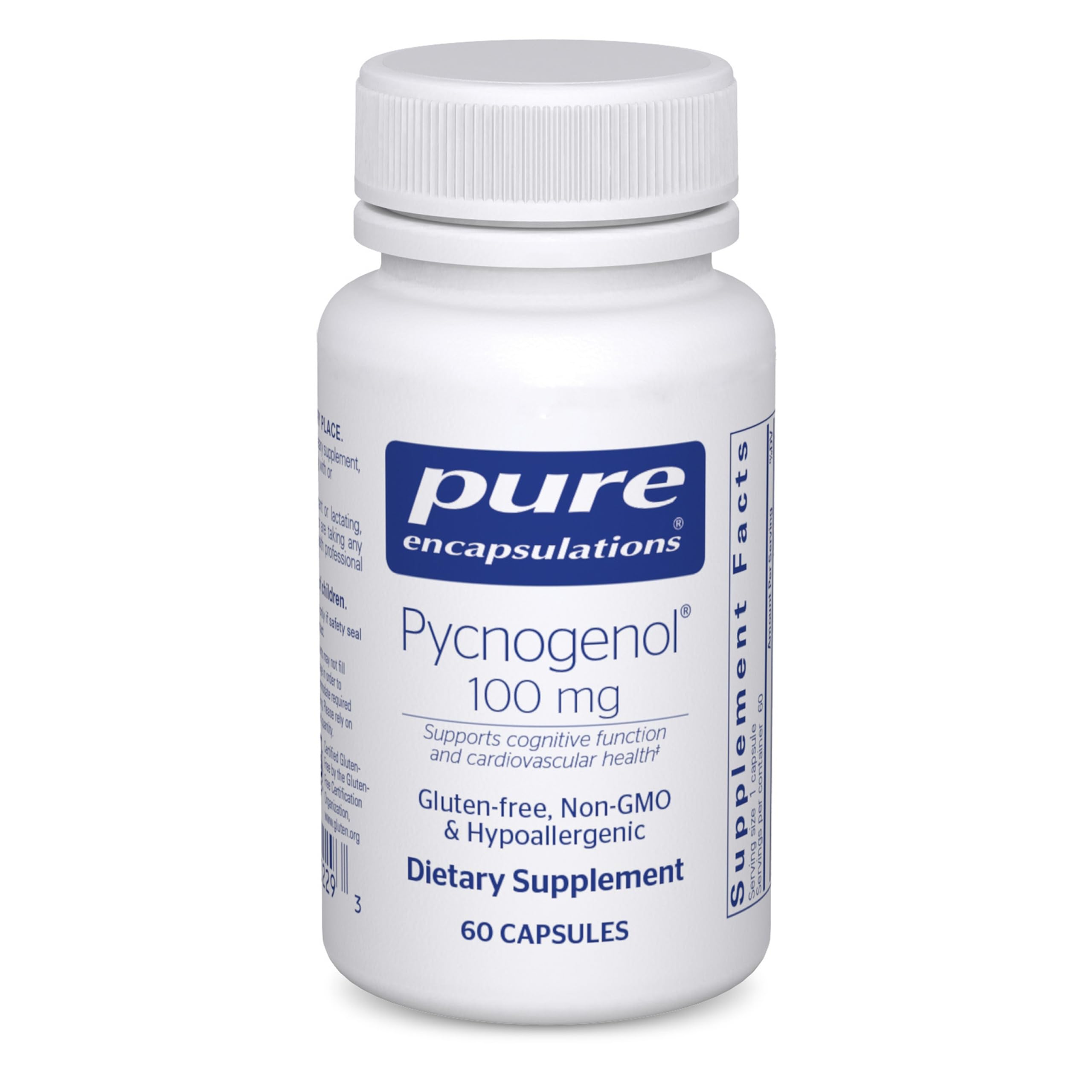 Pure Encapsulations Pycnogenol 100 mg – Hypoallergenic Vascular Support & Antioxidant Supplement | 60 Capsules