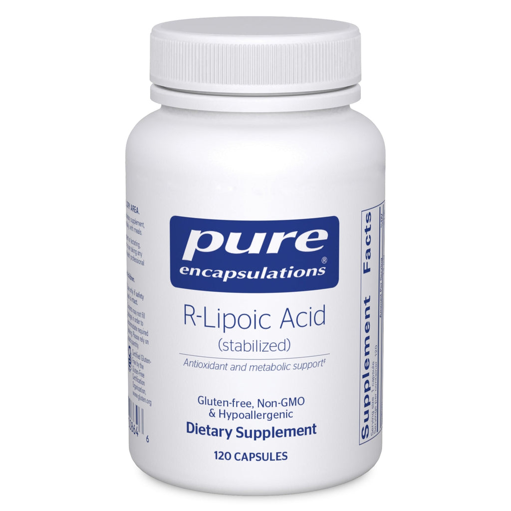Pure Encapsulations R-Lipoic Acid (Stabilized) – Hypoallergenic Antioxidant & Metabolic Support | 120 Capsules
