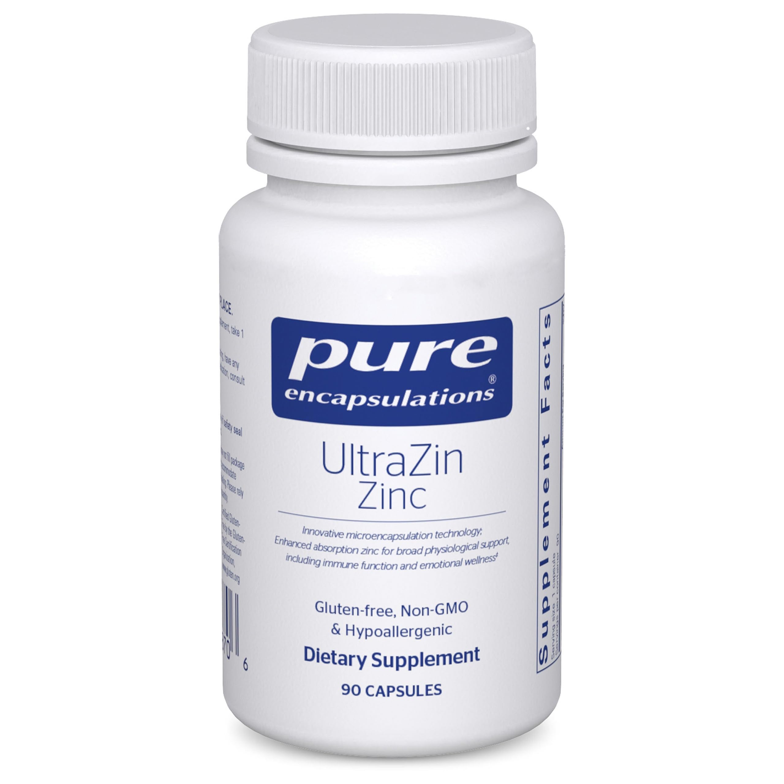 Pure Encapsulations UltraZin Zinc – Enhanced Absorption Mineral Support | 90 Capsules