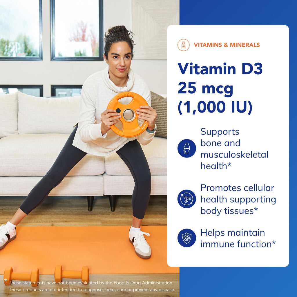 Pure Encapsulations Vitamin D3 25 mcg (1,000 IU) – Supports Bone, Immune, Heart & Colon Health | 250 Capsules