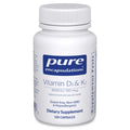 Vitamin D3 & K2 120 Capsules | Pure Encapsulations – Bone, Vascular & Immune Support (Gluten Free, Non-GMO)