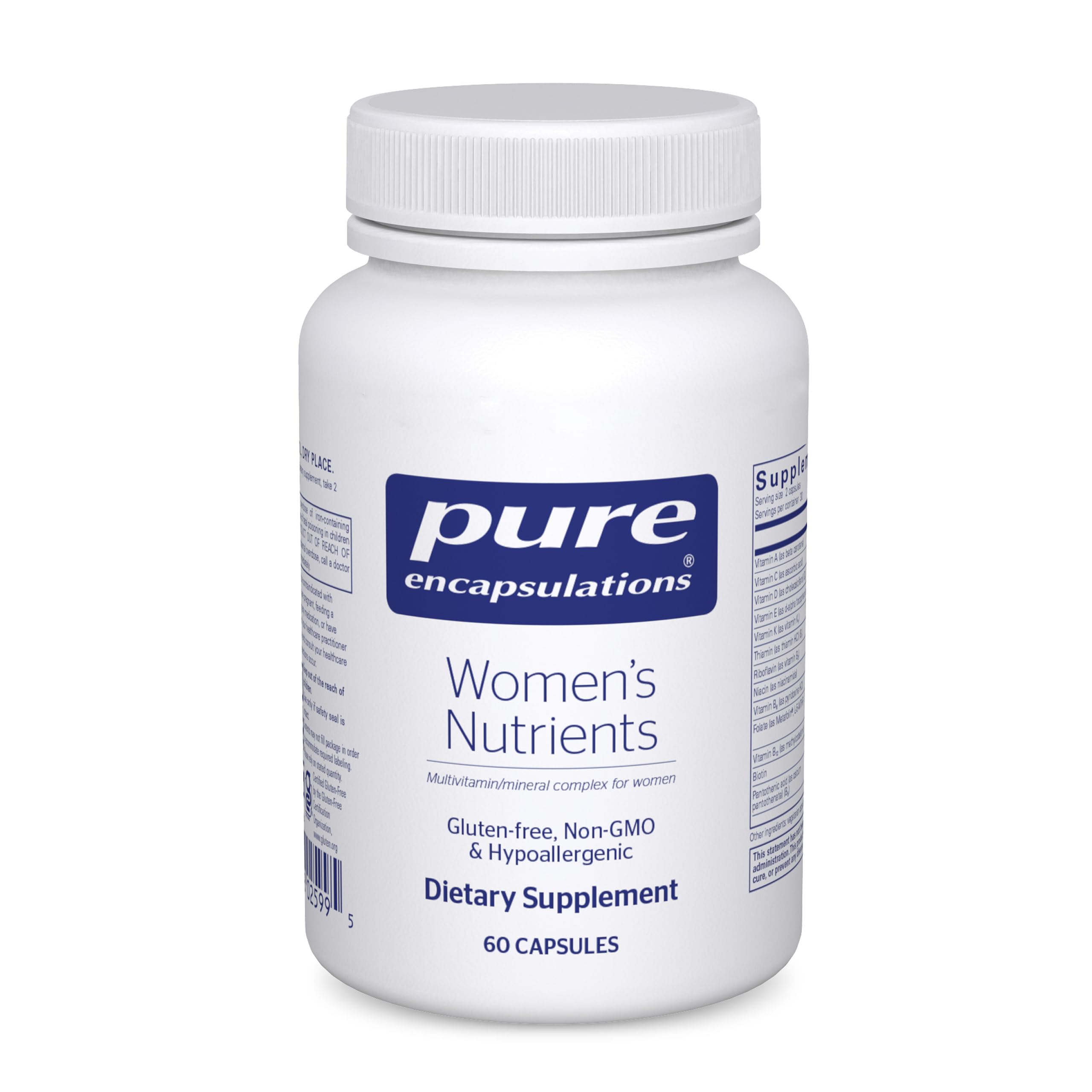 Pure Encapsulations Women’s Nutrients – Multivitamin & Mineral Complex for Women (60 Capsules)