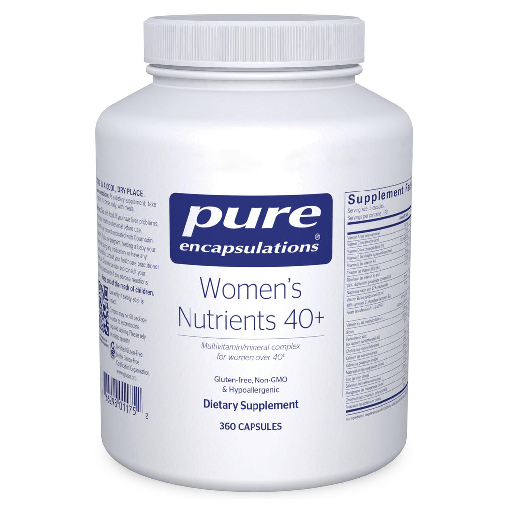 Pure Encapsulations Women's Nutrients 40+ – Multivitamin for Women Over 40 (360 Capsules) | Urinary Tract Health, Eye Integrity & Breast Cell Health
