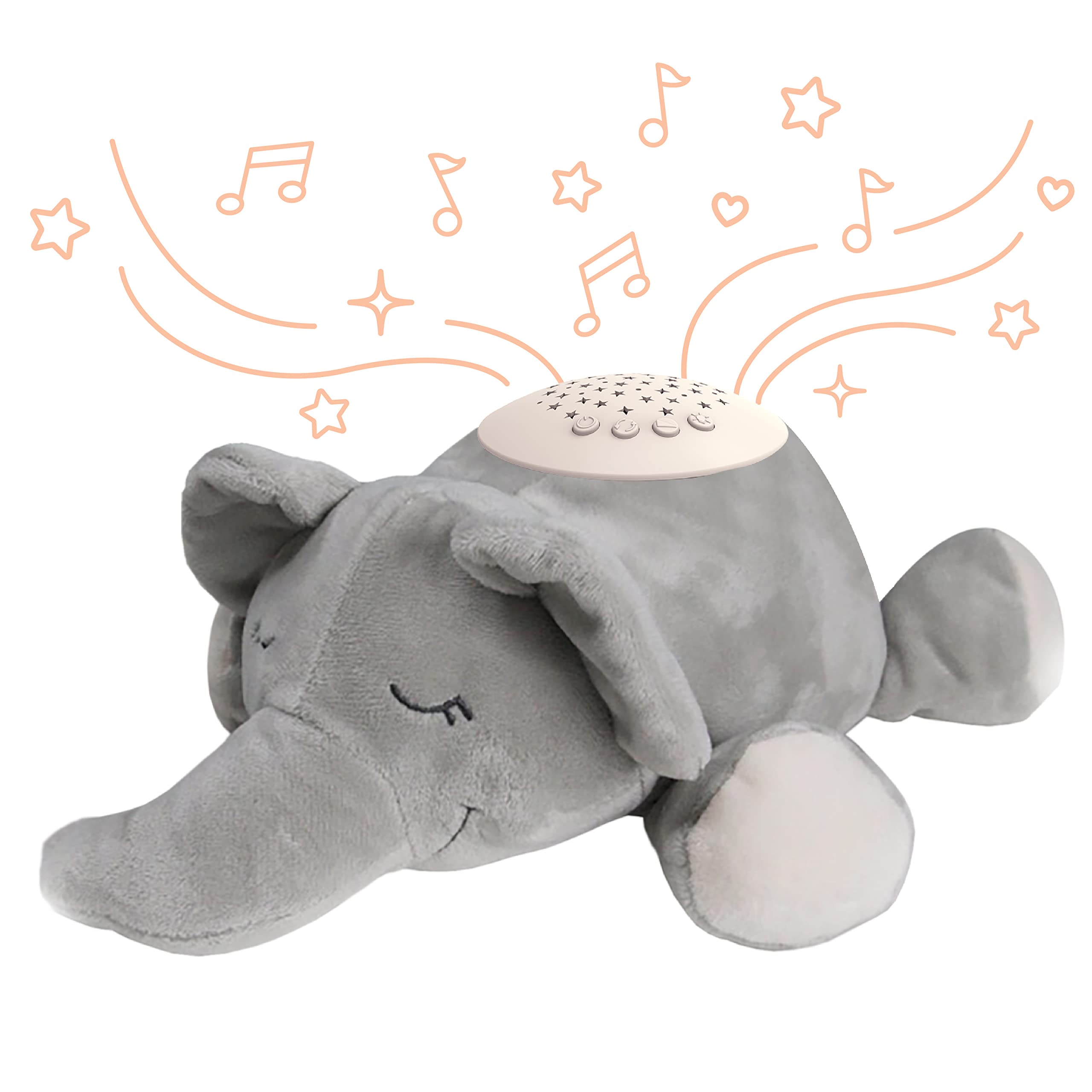 Pure Enrichment PureBaby Sound Sleepers: Portable Baby Sound Machine & Star Projector