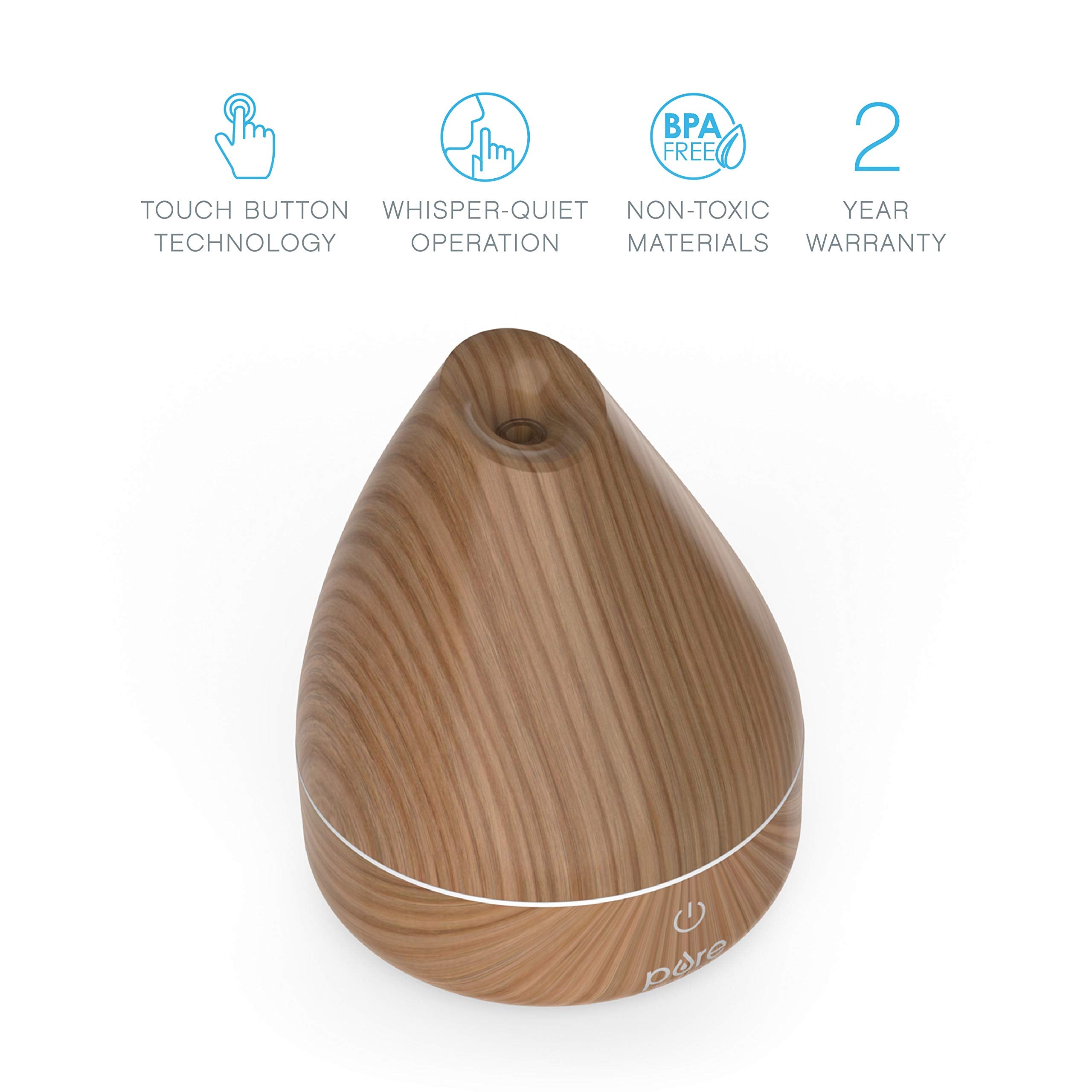Pure Enrichment PureSpa Natural Aromatherapy Diffuser - Ultrasonic, 200ml, Auto Shut-Off