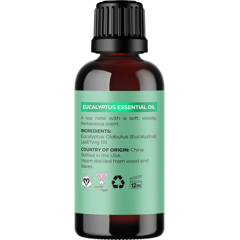 Pure Eucalyptus Essential Oil for Diffusers | Undiluted Eucalyptus Aromatherapy