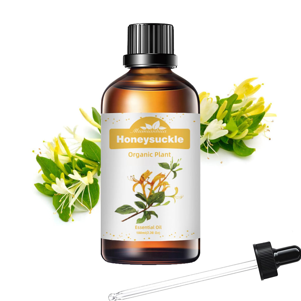Pure Honeysuckle Essential Oil for Bedtime Serenity – Relaxation, Pillow Mist & Diffuser | Mumianhua 3.38 fl oz