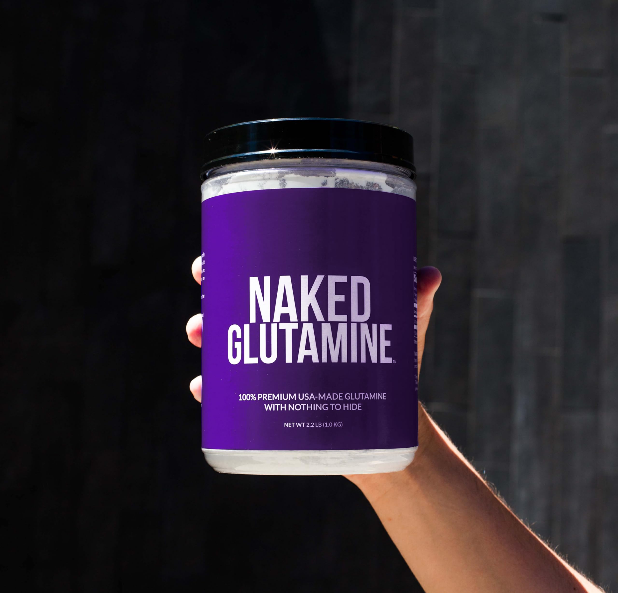 Pure L-Glutamine – Made in the USA, 1000g (200 Servings) – Vegan, Non-GMO, Gluten & Soy Free