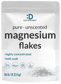 Pure Magnesium Flakes Bath Soaks 10 lbs — High-Absorption Magnesium Chloride