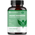 Pure Micronutrients Organic Mushroom Supplement - Immune Support, Nootropic Brain Memory, Focus & Energy - Lions Mane, Reishi, Chaga, Cordyceps & Turkey Tail - 60 Vegan, USA Grown
