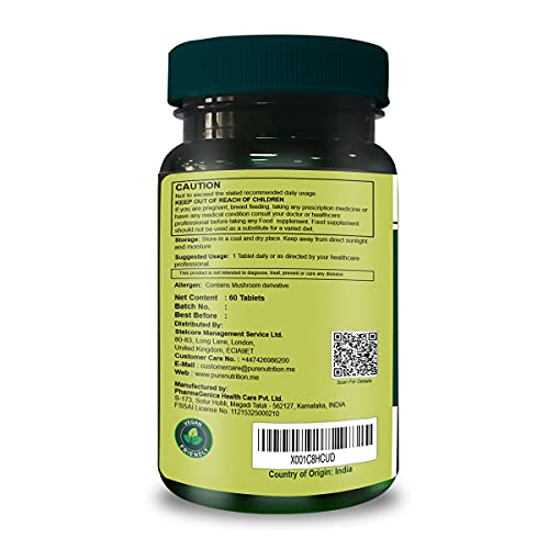 Pure Nutrition Whole Food Multivitamin for Men – 60 Tablets, One-A-Day, 24 Vitamins, 2 Months Supply