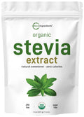 Pure Organic Stevia Powder 8 oz – Reb-A, Zero Calorie Keto Sweetener