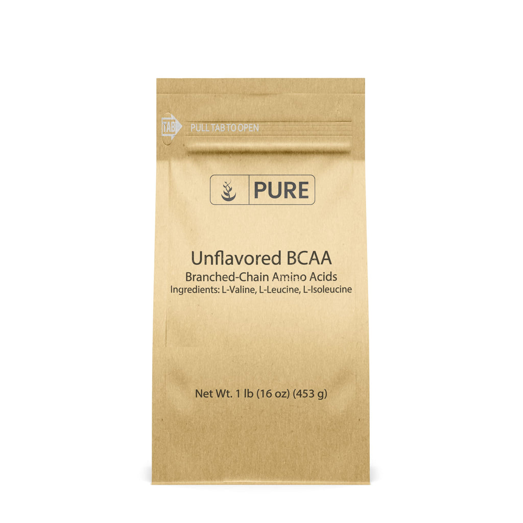Pure Original BCAA Powder - Unflavored Instantized 1 lb