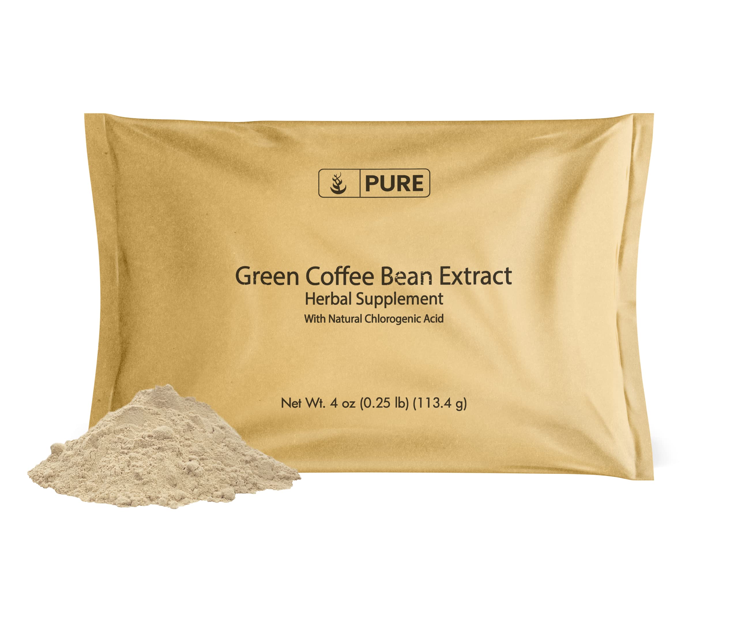 Pure Original Ingredients Green Coffee Bean Extract (4oz) Unroasted Coffee Extract - Gluten Free